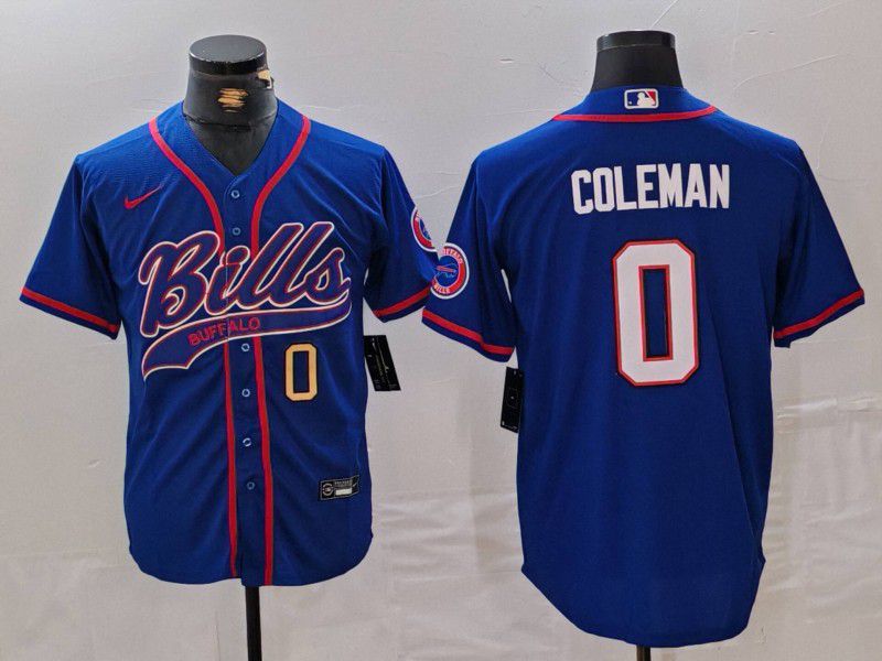 Men Buffalo Bills #0 Coleman Blue Joint Name 2024 Nike Limited NFL Jersey style 2->buffalo bills->NFL Jersey